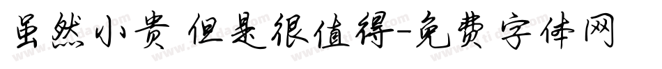 虽然小贵 但是很值得字体转换